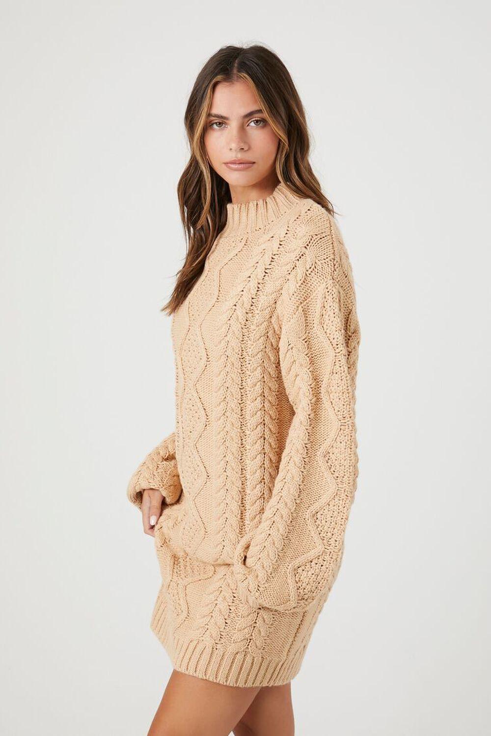 Cable Knit Sweater Mini Dress | Forever 21 Product Image