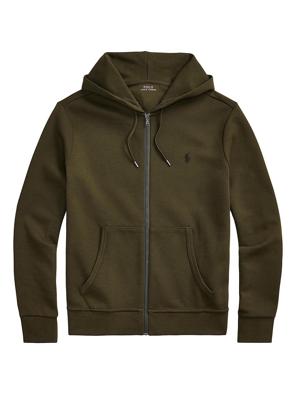 Polo Ralph Lauren Double-Knit Full-Zip Hoodie (Company Olive) Men's Sweatshirt Product Image