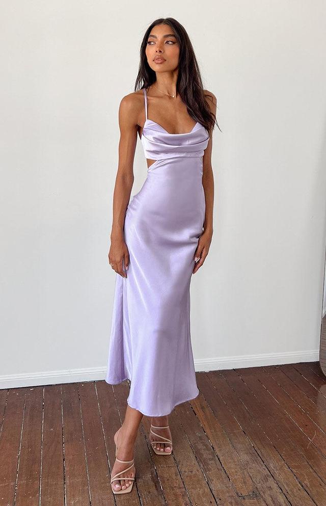 Taleah Lilac Cut Out Maxi Dress Product Image