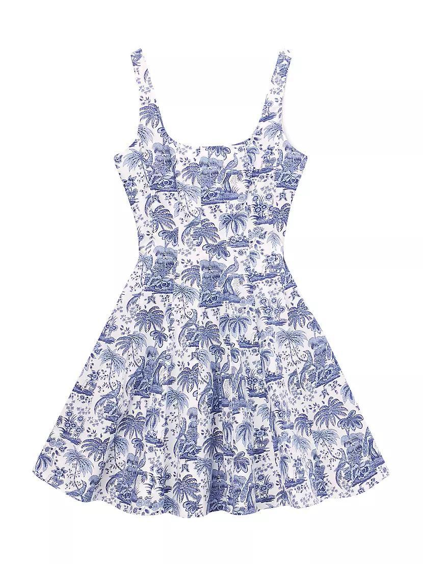 Wells Toile Cotton Poplin Minidress Product Image