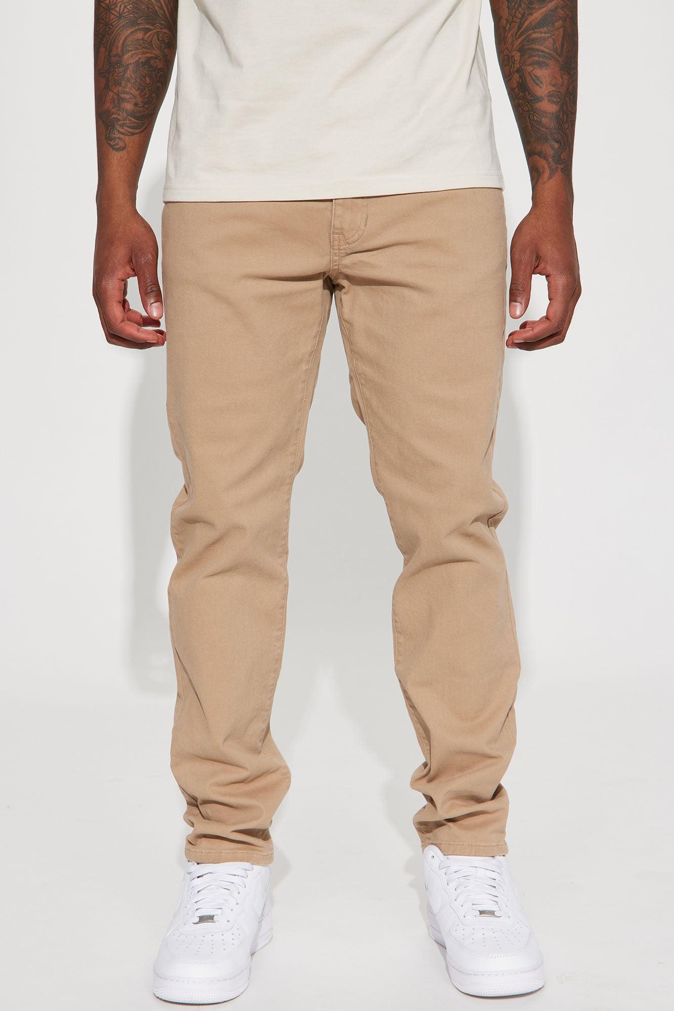 Mac Chino Skinny 5 Pocket Pants - Khaki Product Image