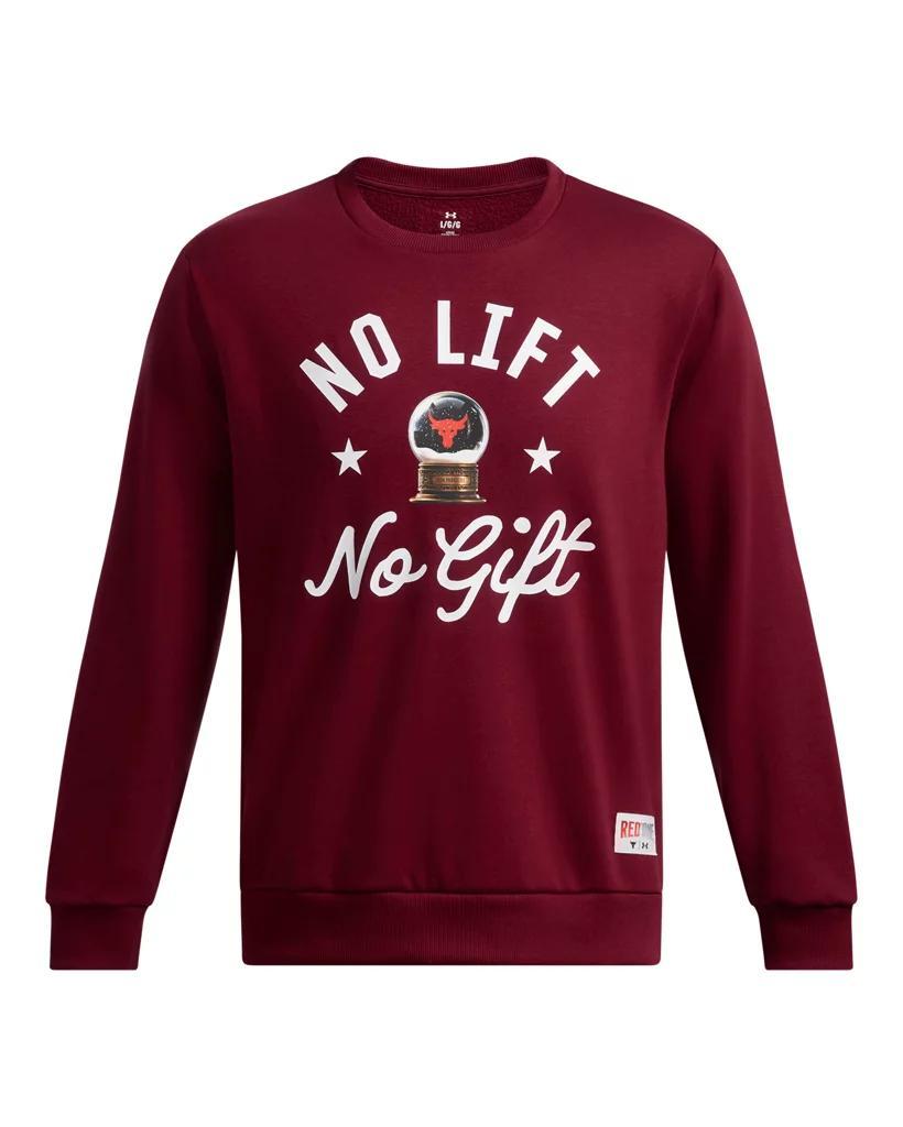 Men's Project Rock Red One No Lift No Gift Crew Product Image