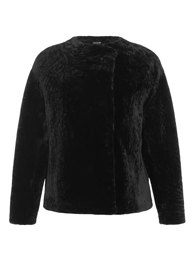 Textured Shearling Lamb Jacket Product Image