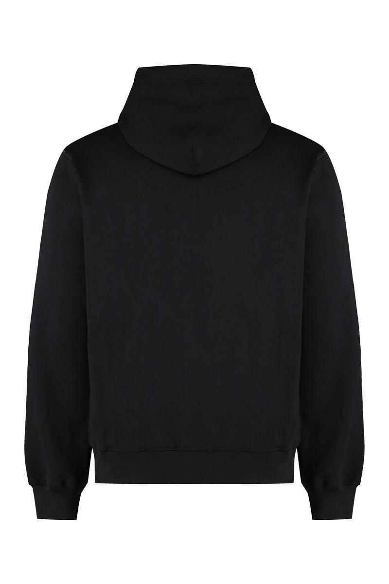 Eyelets Hooded Sweatshirt In Black Product Image