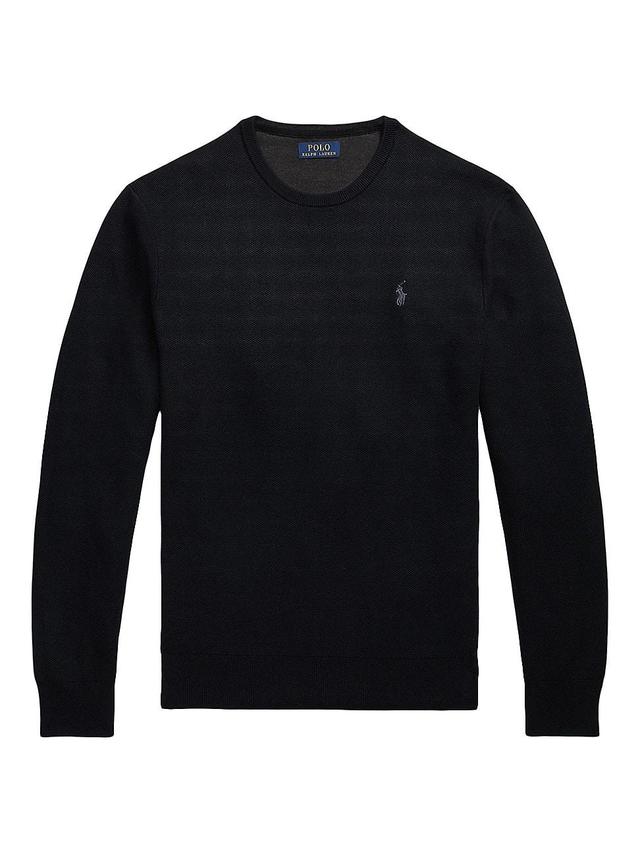 Mens Cotton Crewneck Sweater Product Image