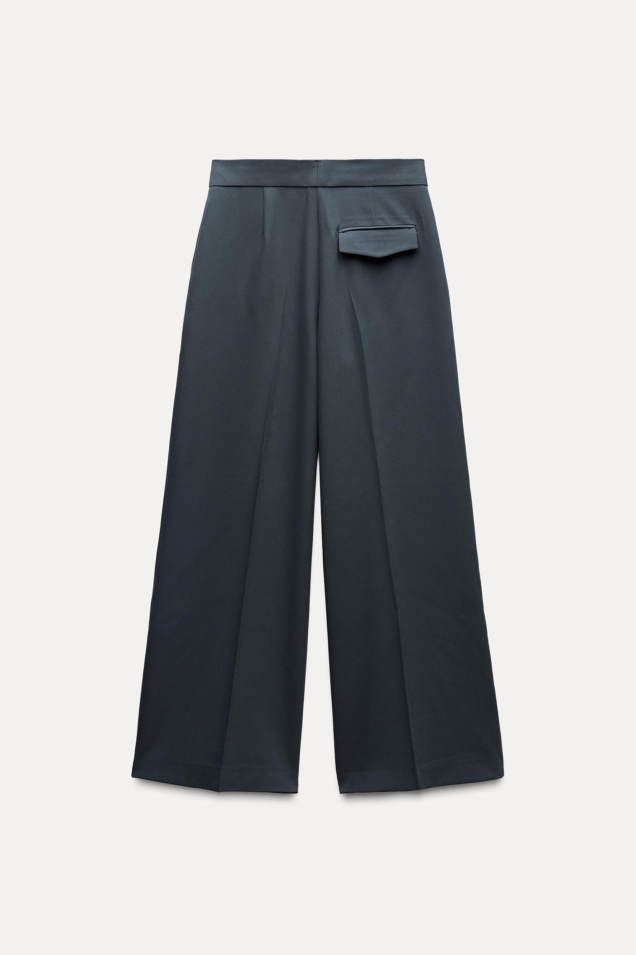 WIDE LEG PANTS WITH DARTS Product Image