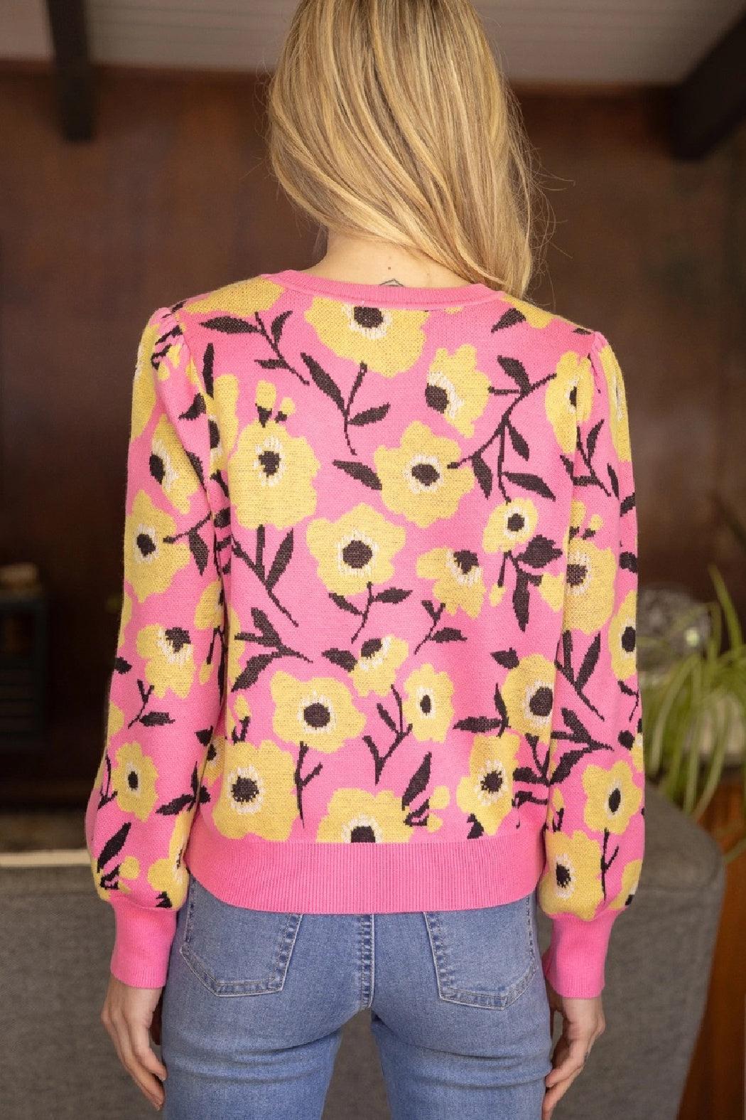 Flower Print Sweater Product Image