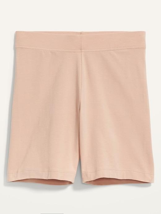 High-Waisted Jersey Biker Shorts -- 6-inch inseam Product Image