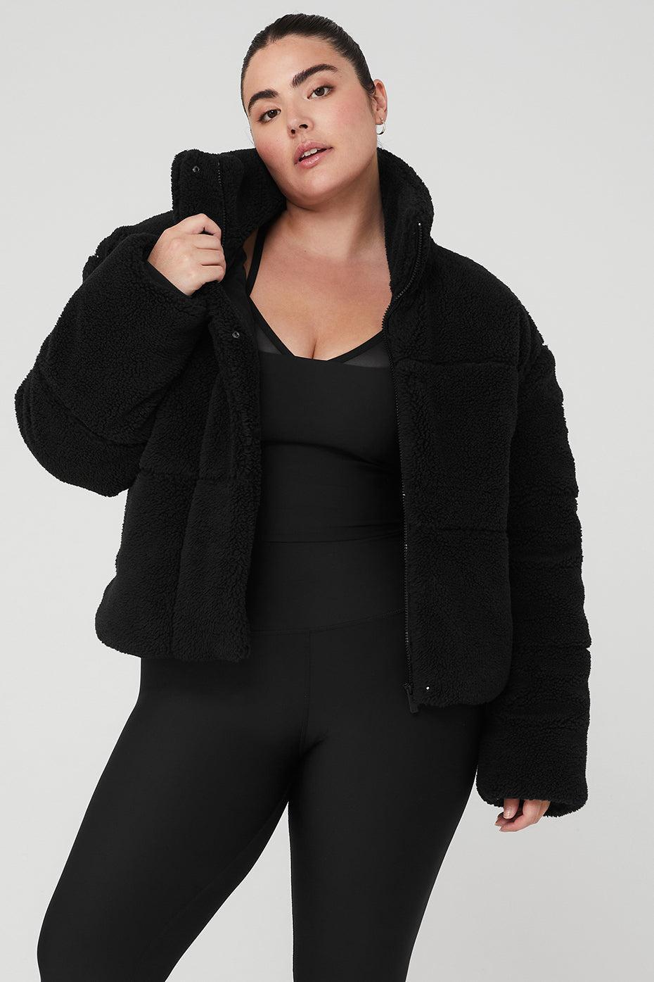 Sherpa Snow Angel Puffer - Black Female Product Image