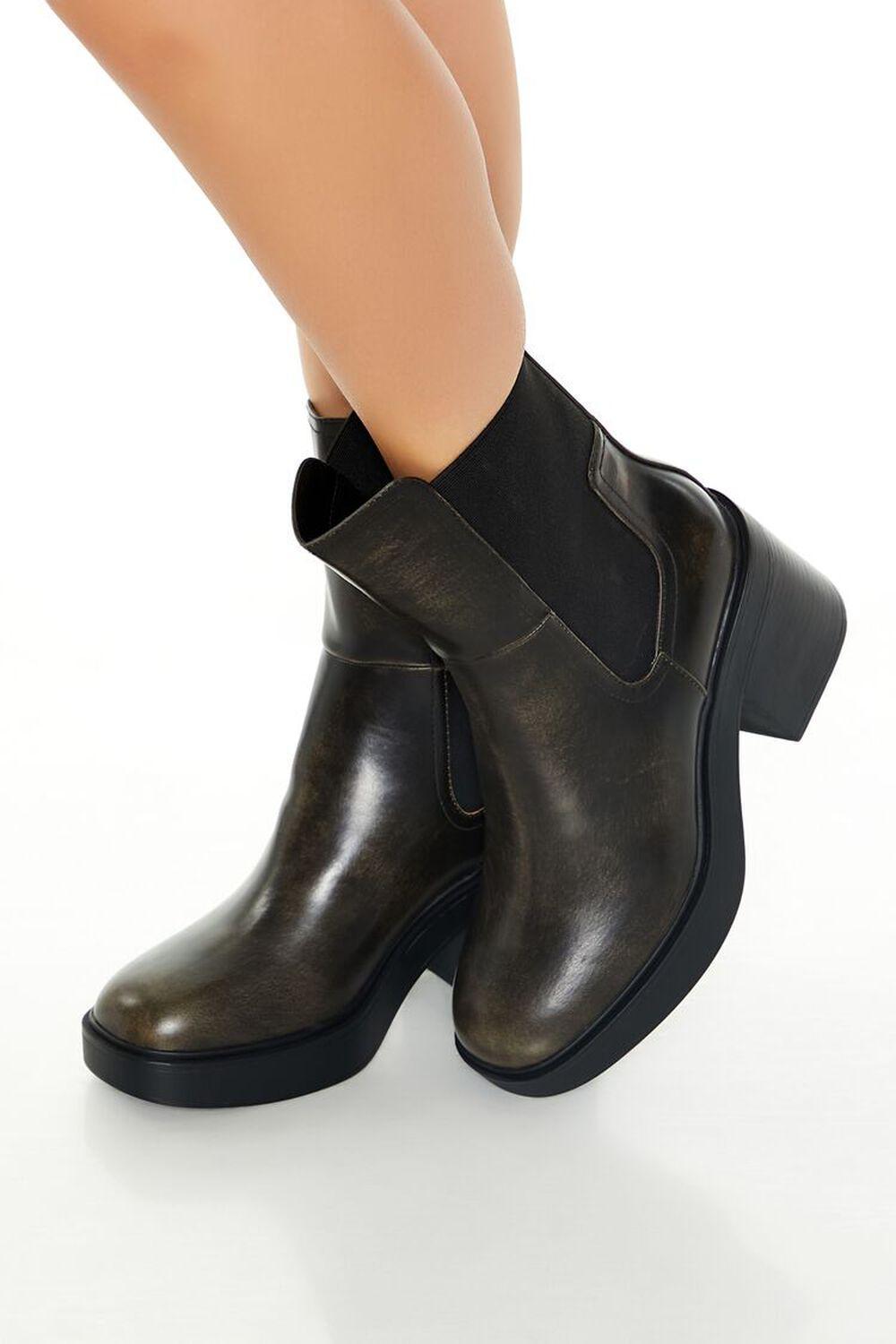 Chelsea Block Heel Ankle Booties | Forever 21 Product Image