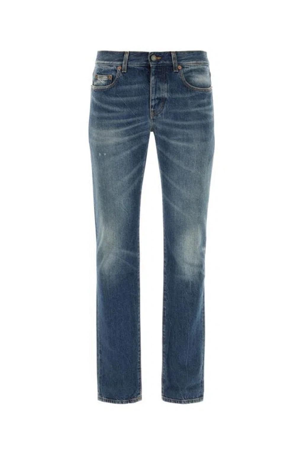 Light Blue Cotton Denim Jeans product image