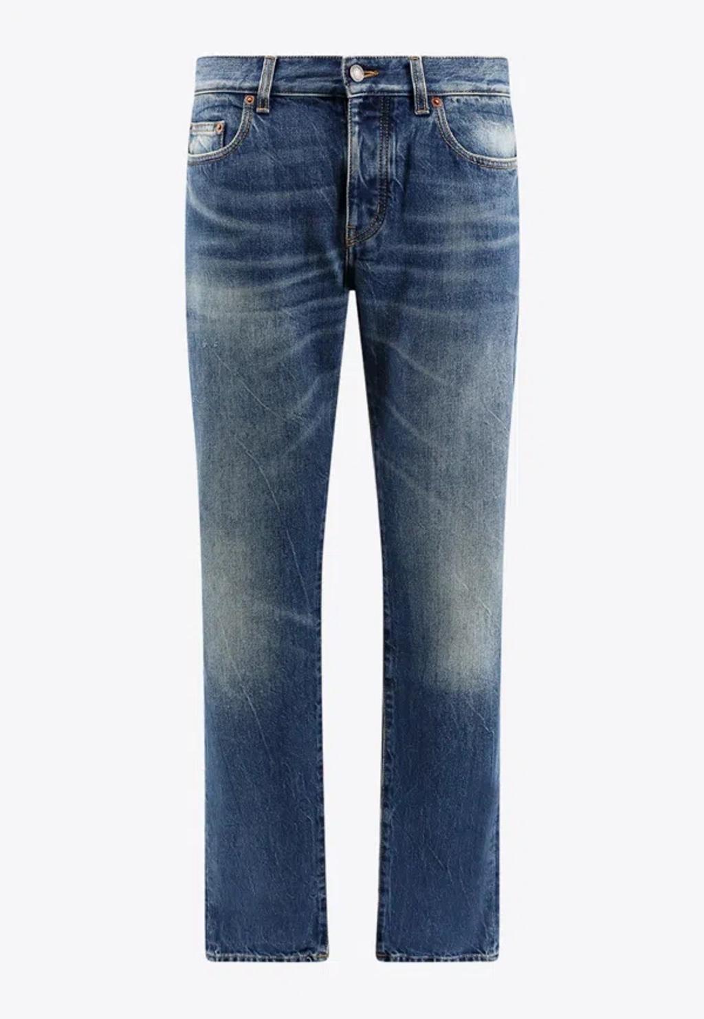 Basic Straight-leg Jeans In Blue product image