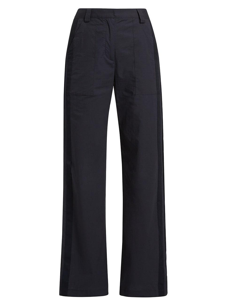 Womens Izzy Striped Cotton-Blend Pants Product Image