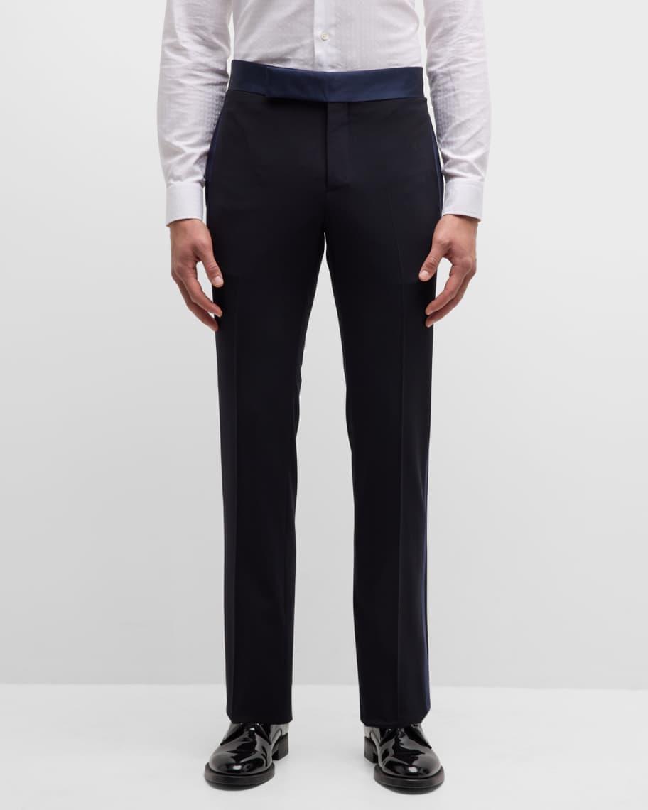 Men's Soho Satin-Trim Tuxedo Trousers Product Image