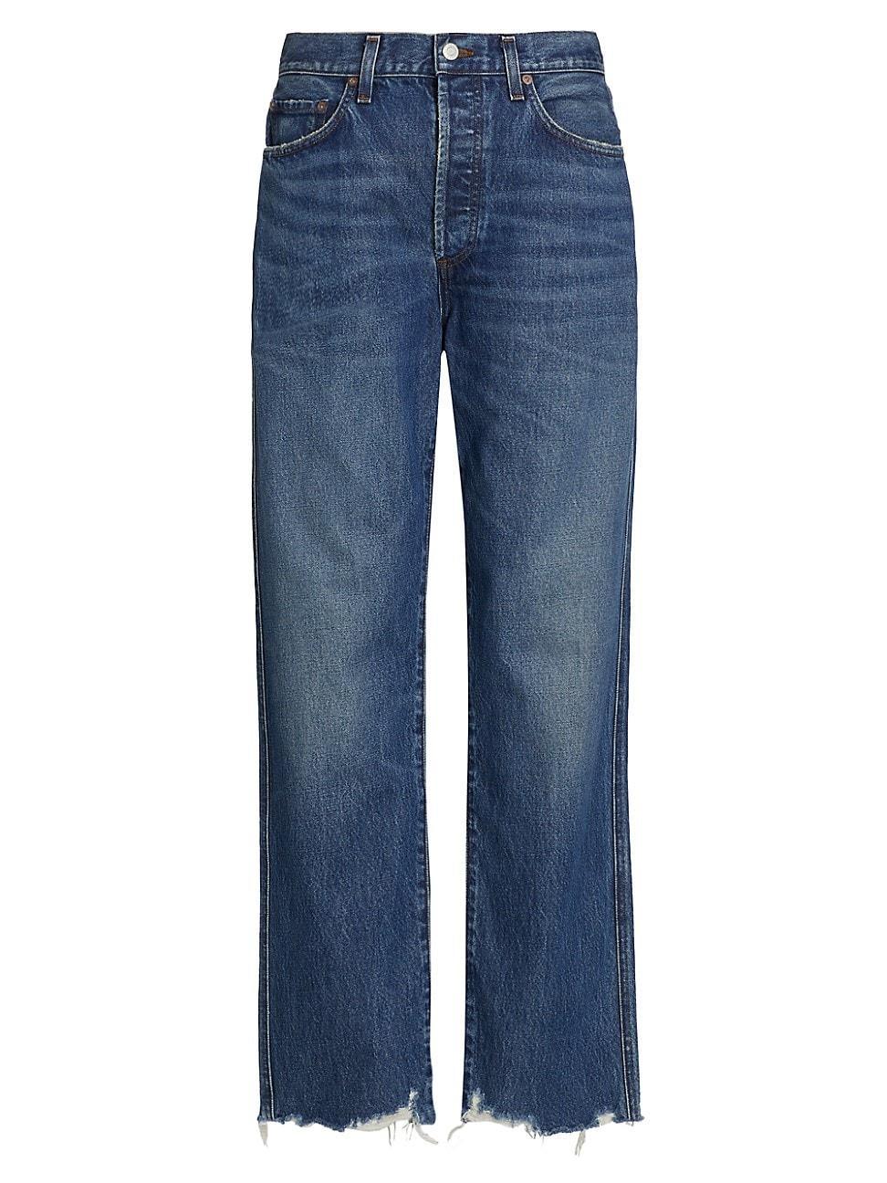 Womens 90s Pinch-Waist Straight-Leg Jeans Product Image