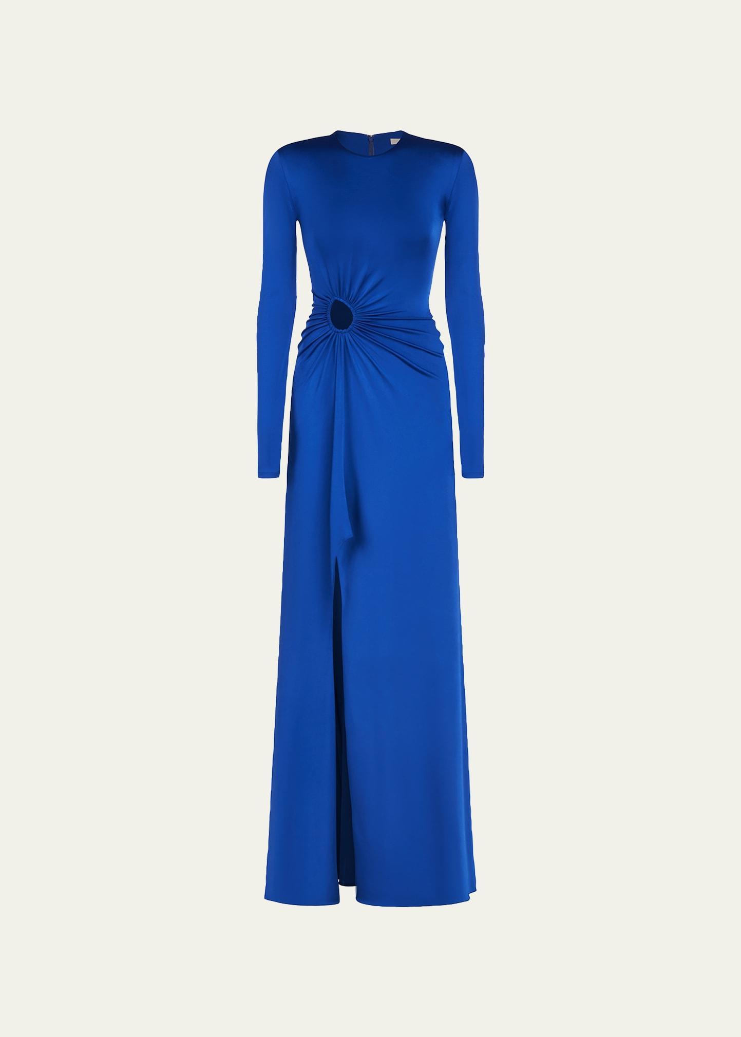 ET OCHS Katherine Gathered Cutout Gown Royal. (also in ). Product Image