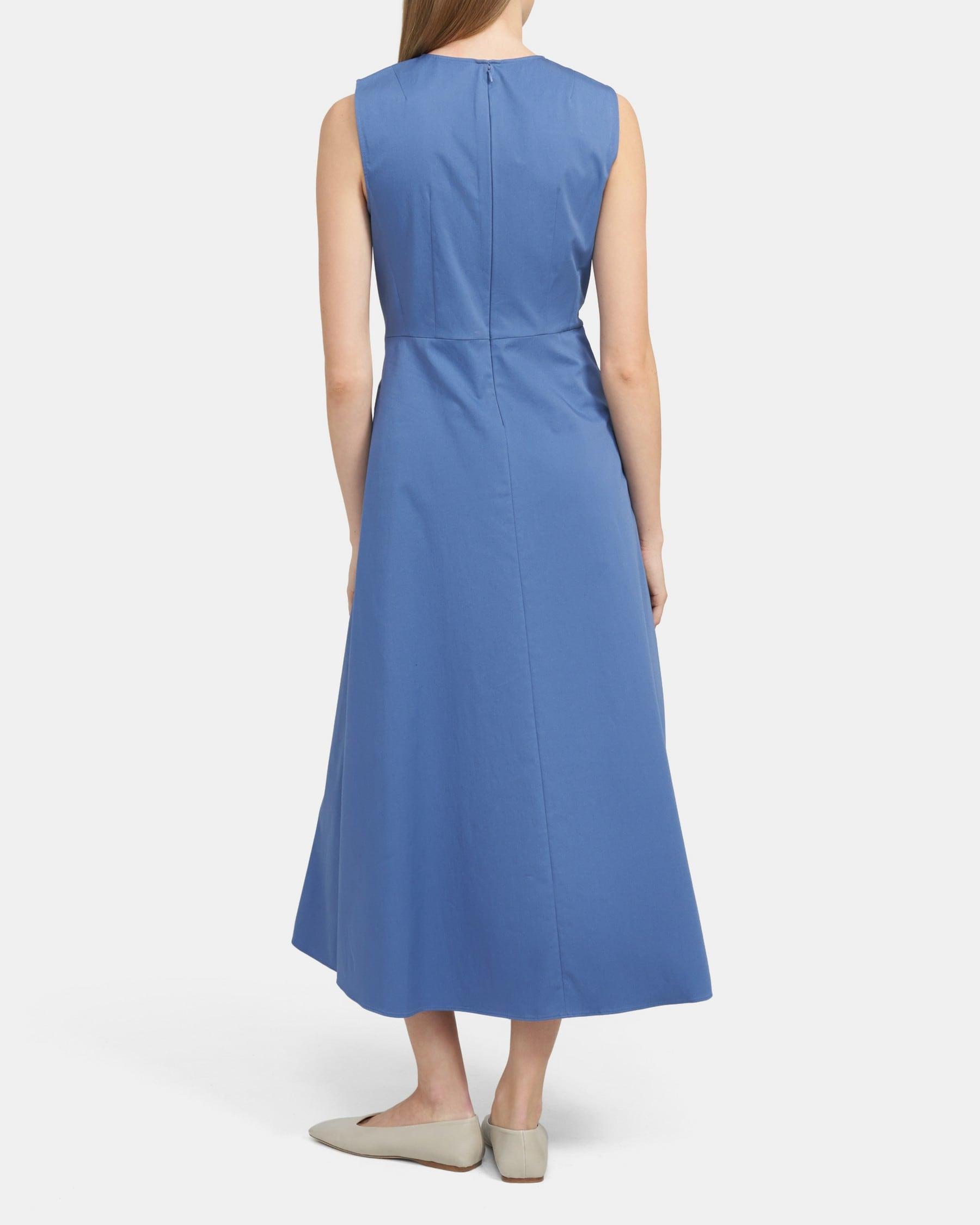 Volume Dart Dress in Stretch Cotton Product Image