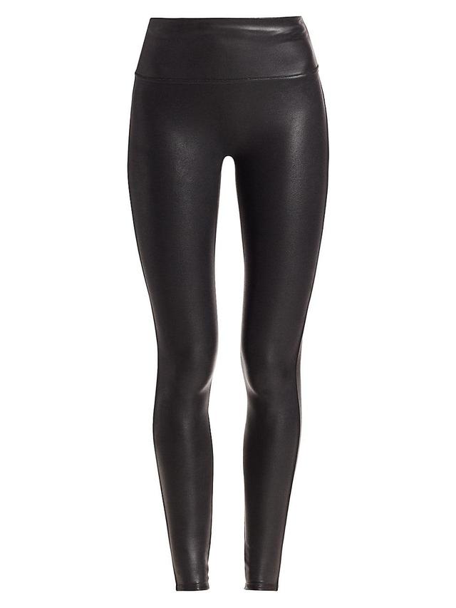 Womens Faux Leather Leggings Product Image