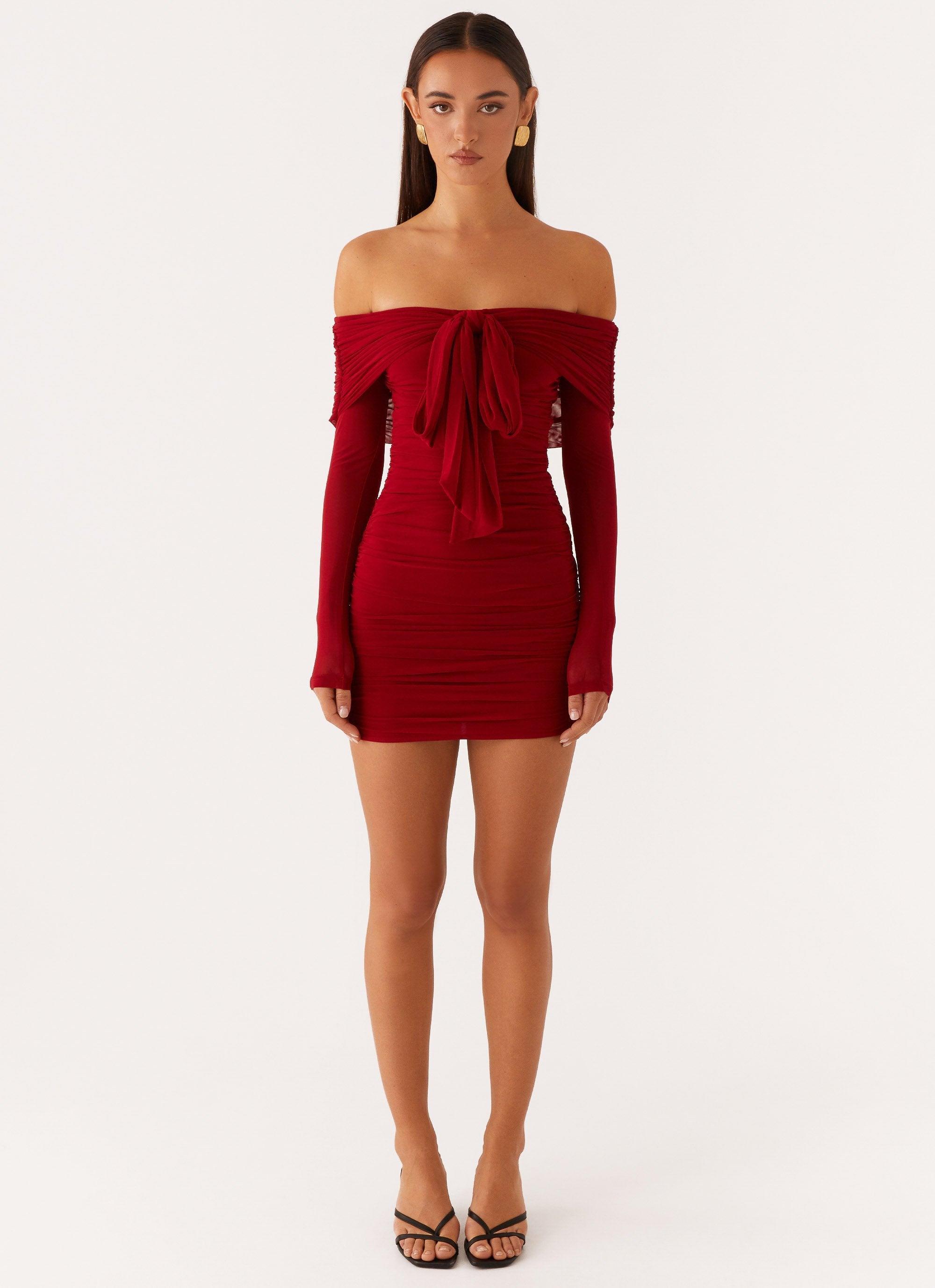 Temptation Mini Dress - Red Product Image