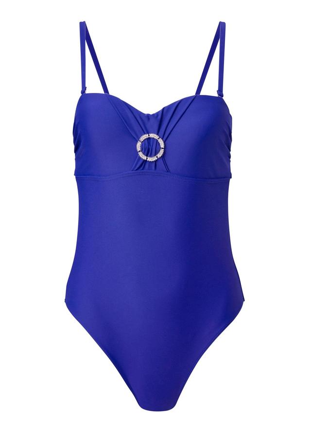 Bandeau Bling One-Piece - Cobalt Blue Product Image