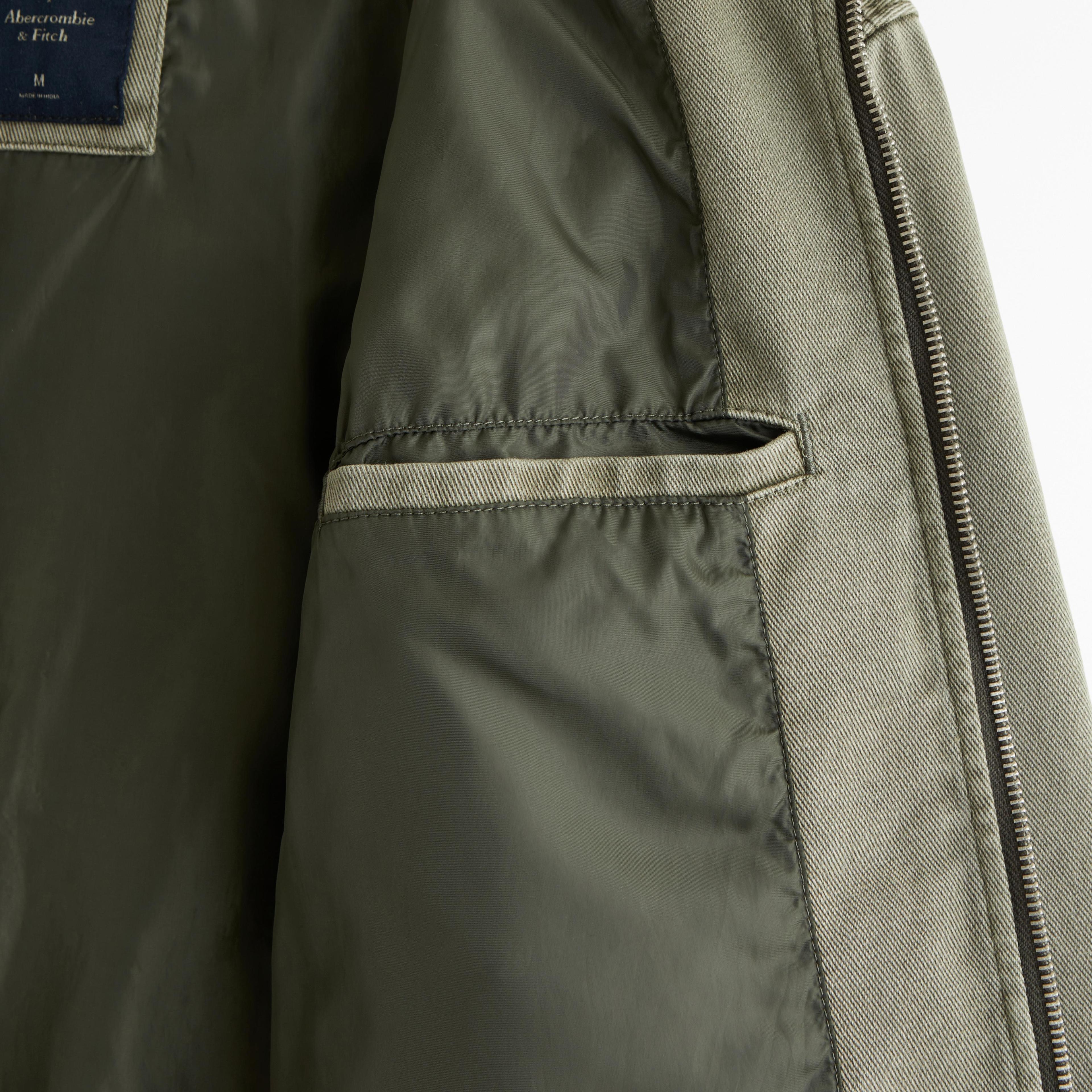 Cropped Zip Workwear Jacket Product Image