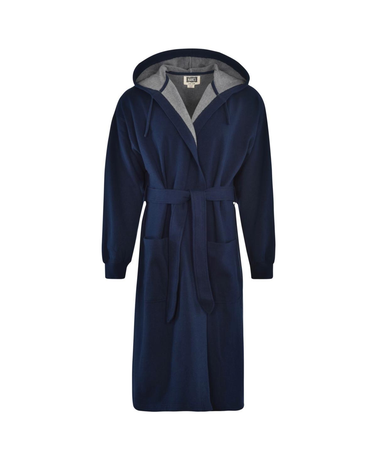 Mens Hanes 1901 Athletic Hooded Cotton Fleece Robe Product Image