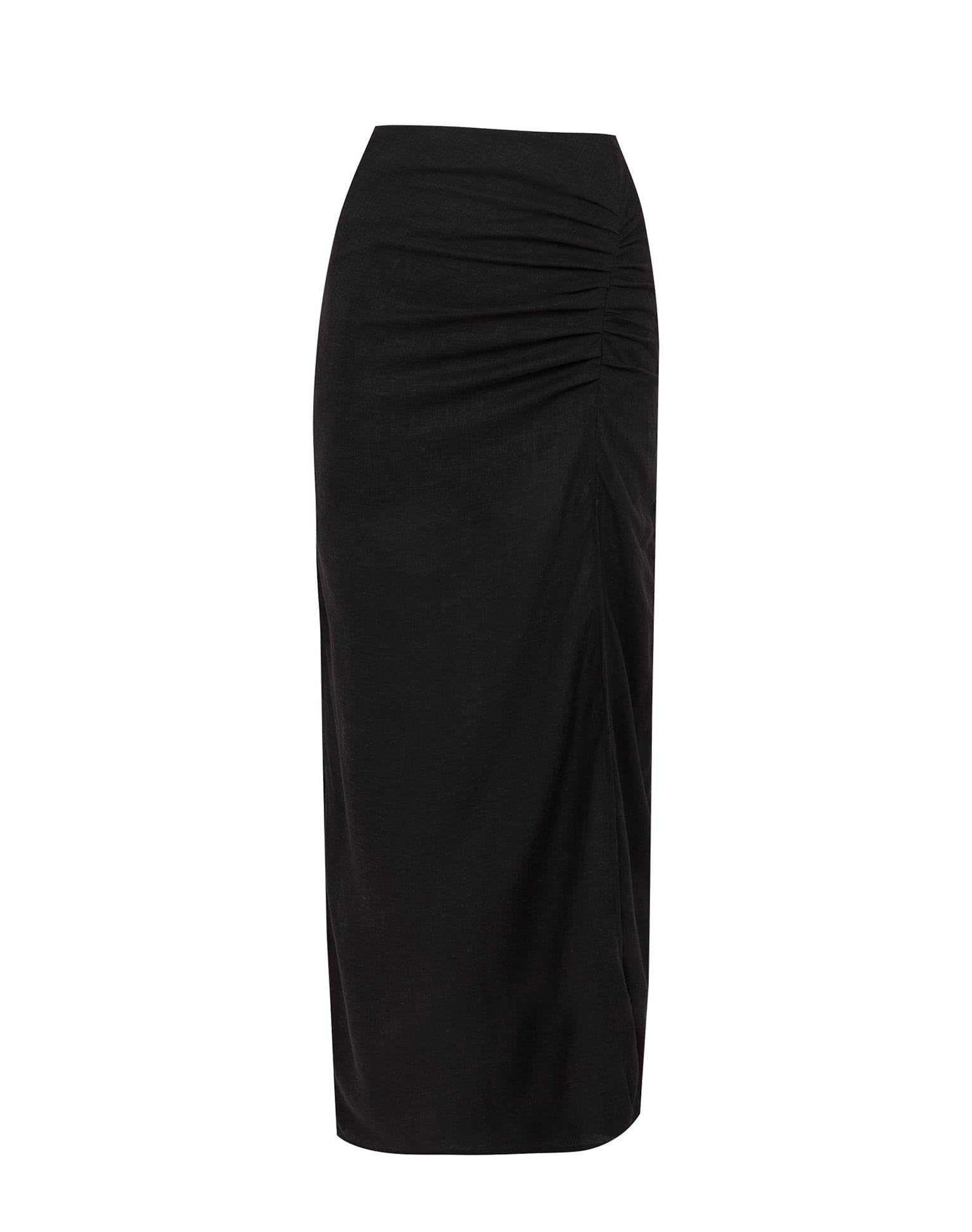 Clara Long Skirt - Black Product Image