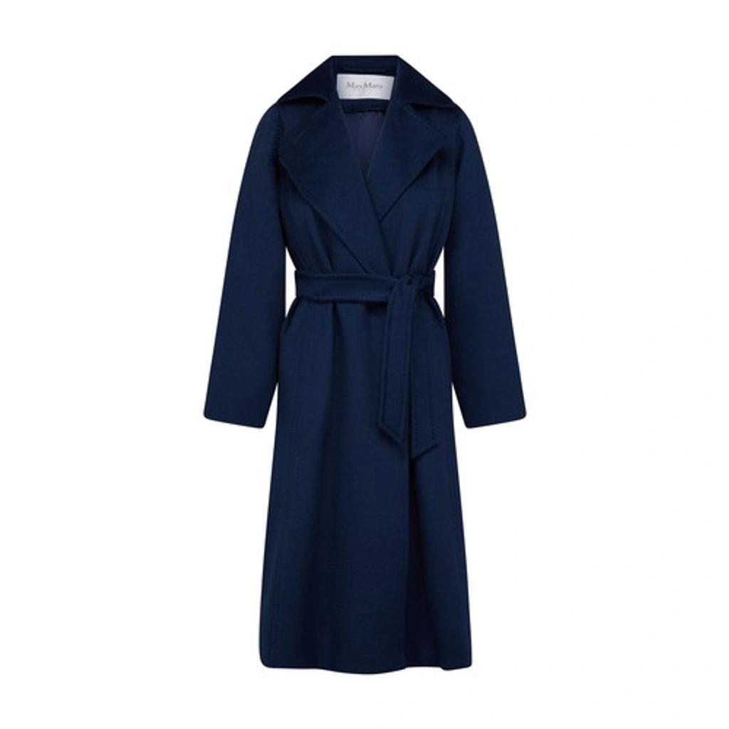 Navy Manuela Icon Coat In Blu Marino Product Image