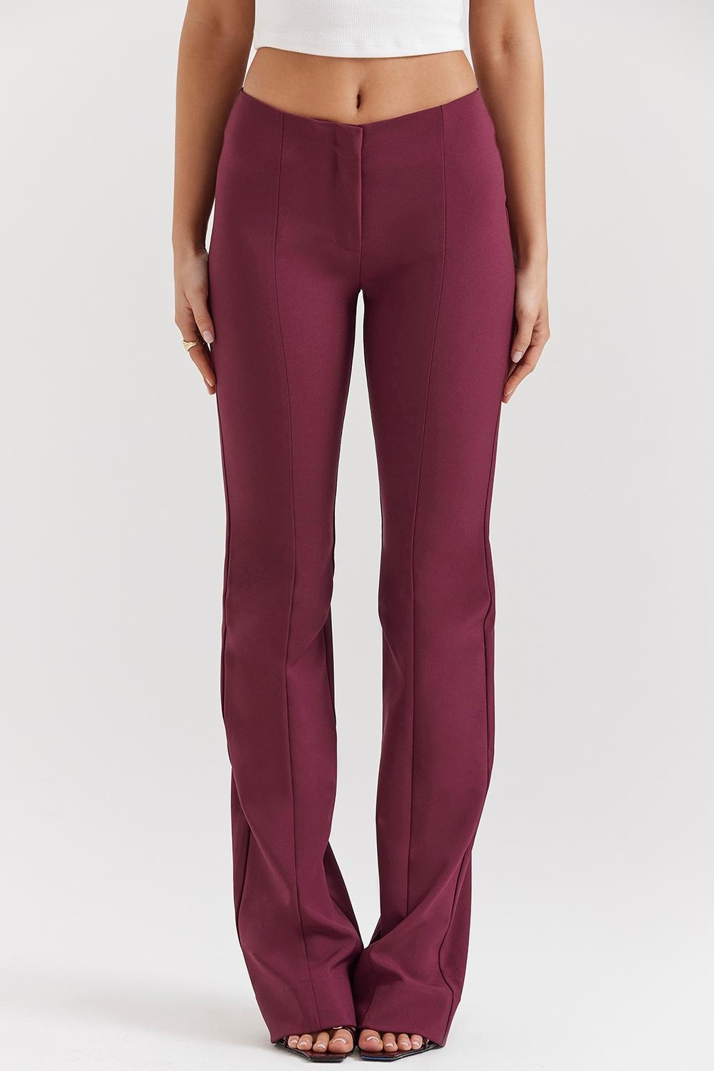 Lillie Wine Trousers Product Image