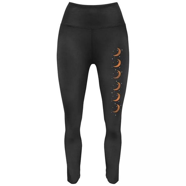 Womens Crescent Moons Graphic Leggings Product Image