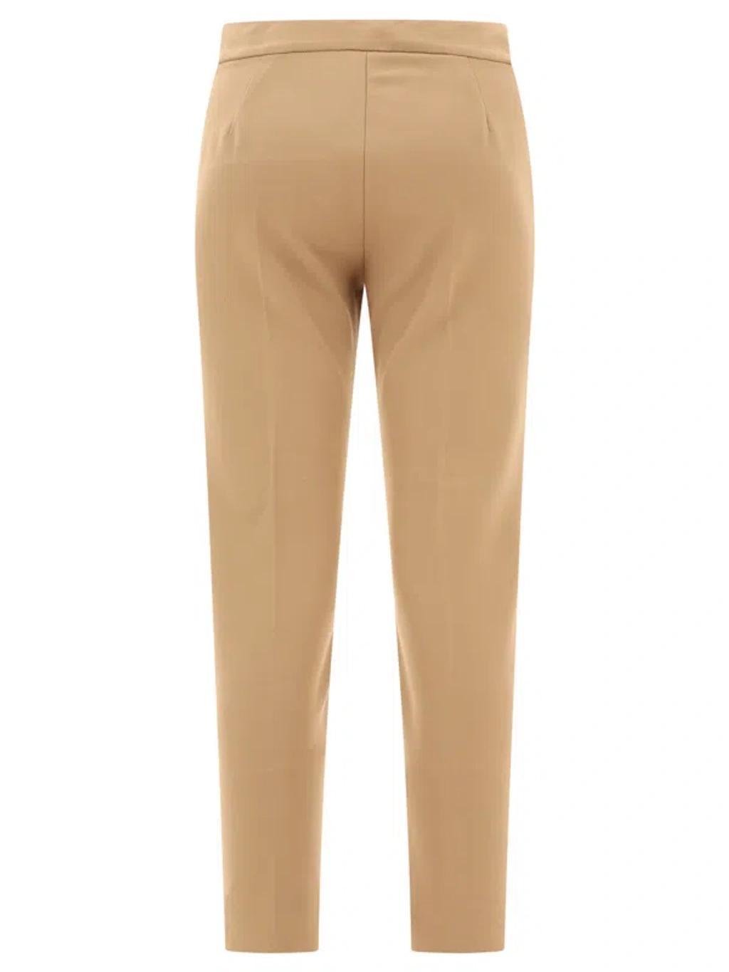 Viscose Jersey Trousers In Beige Product Image