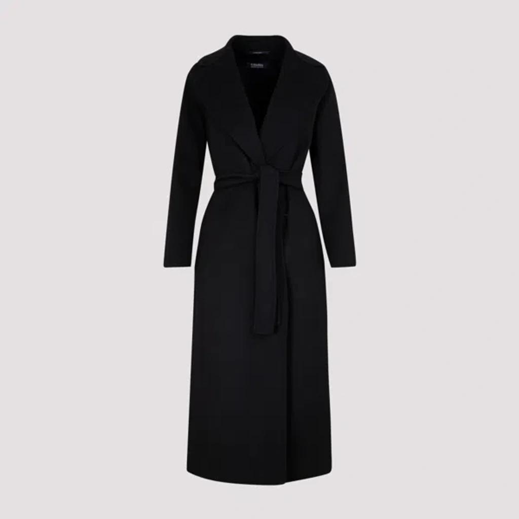 MAX MARA Black Poldo Wool Coat Product Image