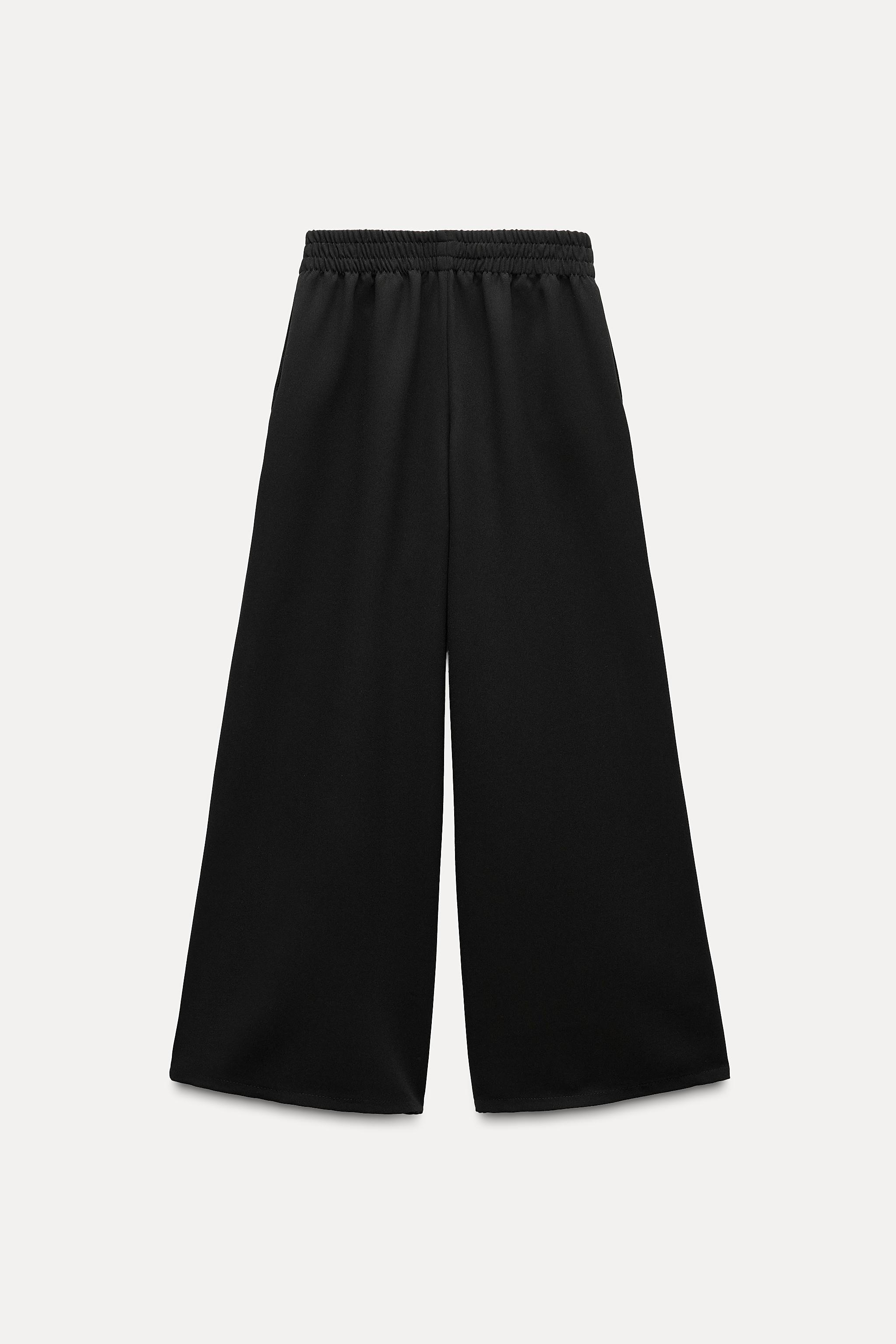 WIDE LEG CREPE PANTS Product Image