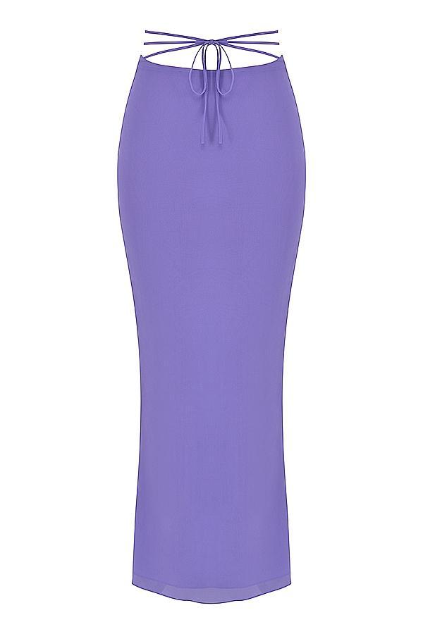 Amalfi Violet Cutout Maxi Skirt Product Image