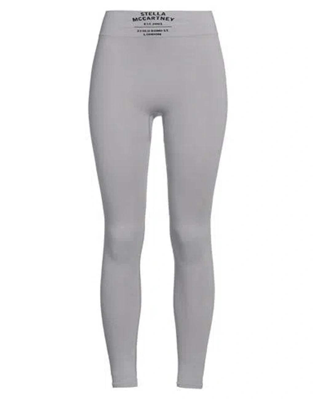 Logo Stretch Cotton Jersey Leggings In Grey product image