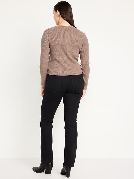 Mid-Rise Wow Boot-Cut Jeans Product Image