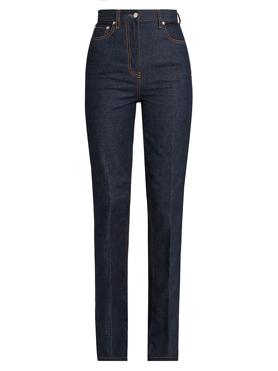 Womens High-Rise Straight-Leg Jeans product image