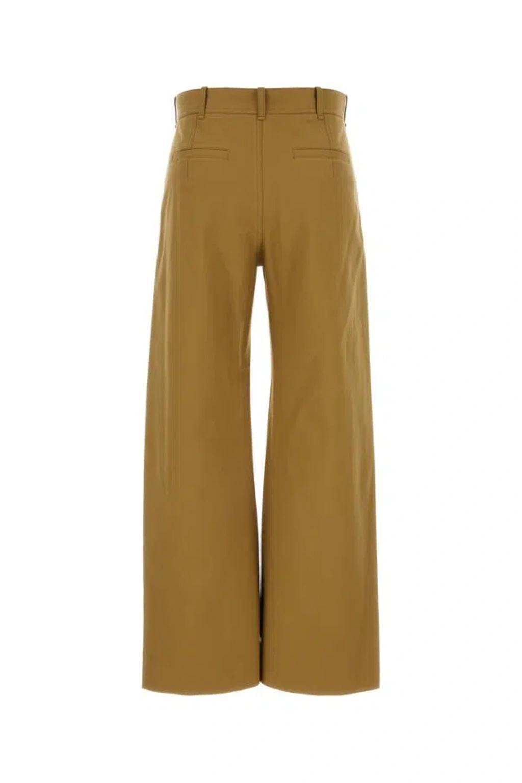 Cropped Flared Pants In Green product image