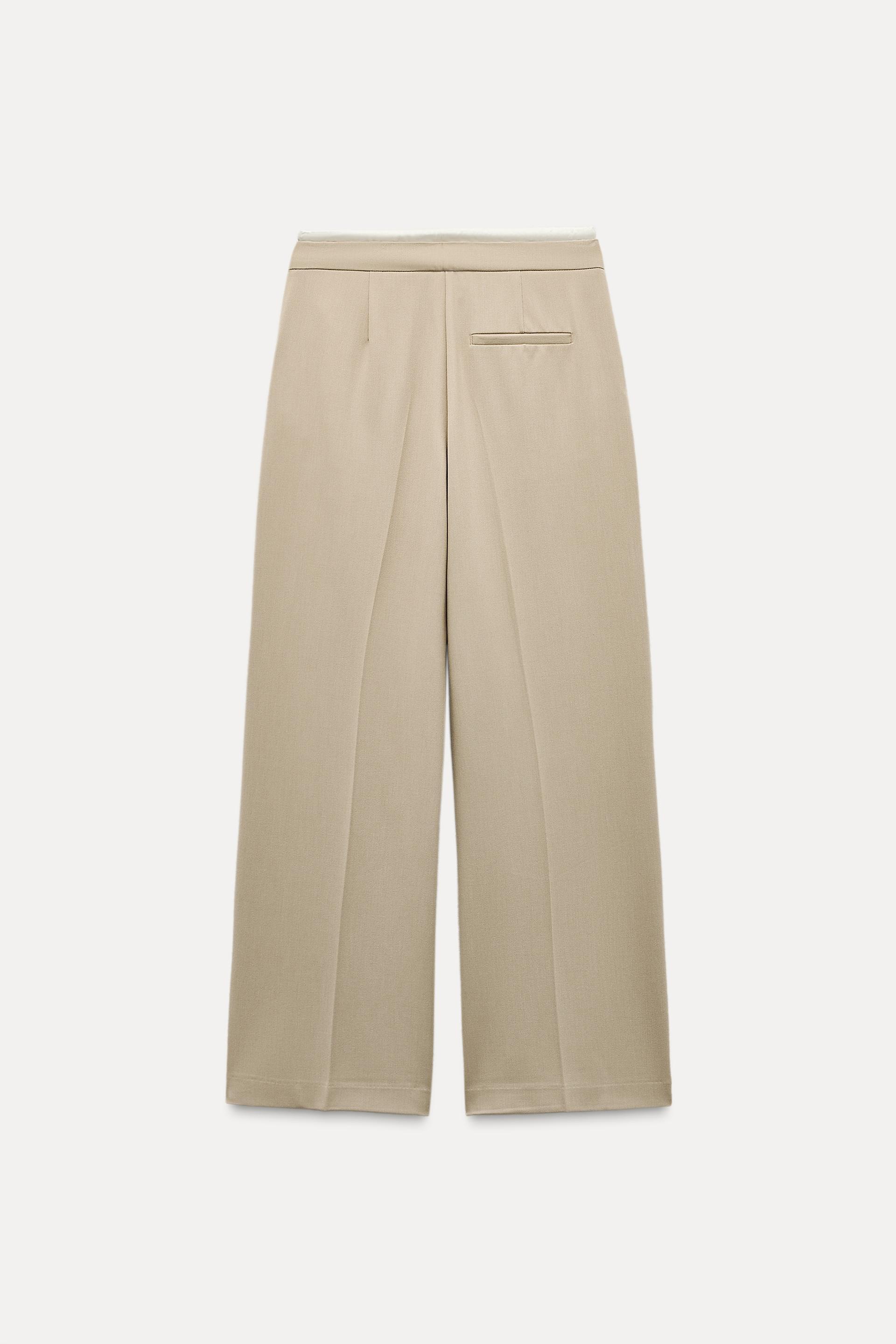 DOUBLE WAIST WIDE LEG PANTS Product Image