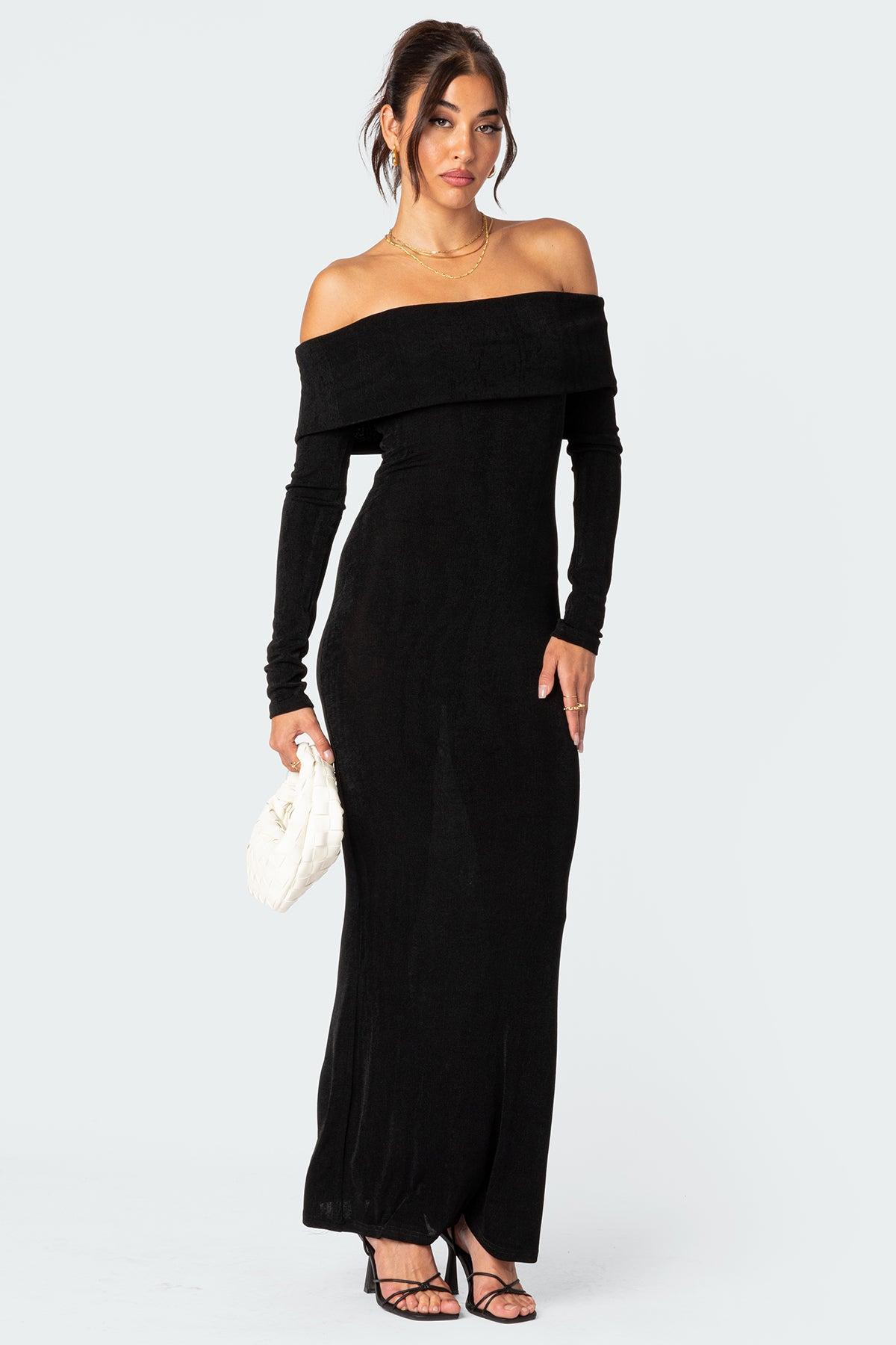 Susan Fold Over Maxi Dress Product Image