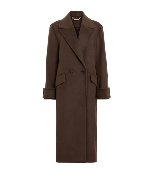 Mabel Double Breasted Oversized Coat In Sugar Brown Product Image