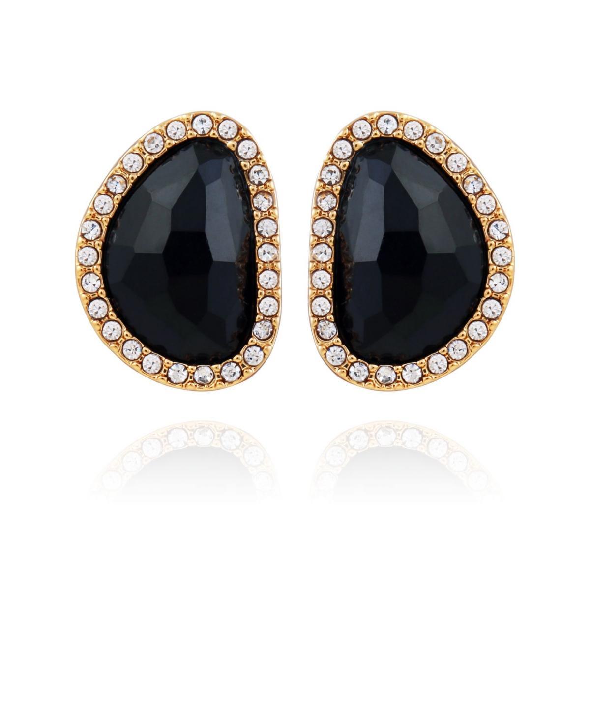 T Tahari Womens Jet Button Stud Earring Product Image