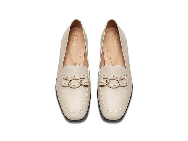 Clarks Sarafyna Rae (Ivory Leather) Women's Flat Shoes Product Image