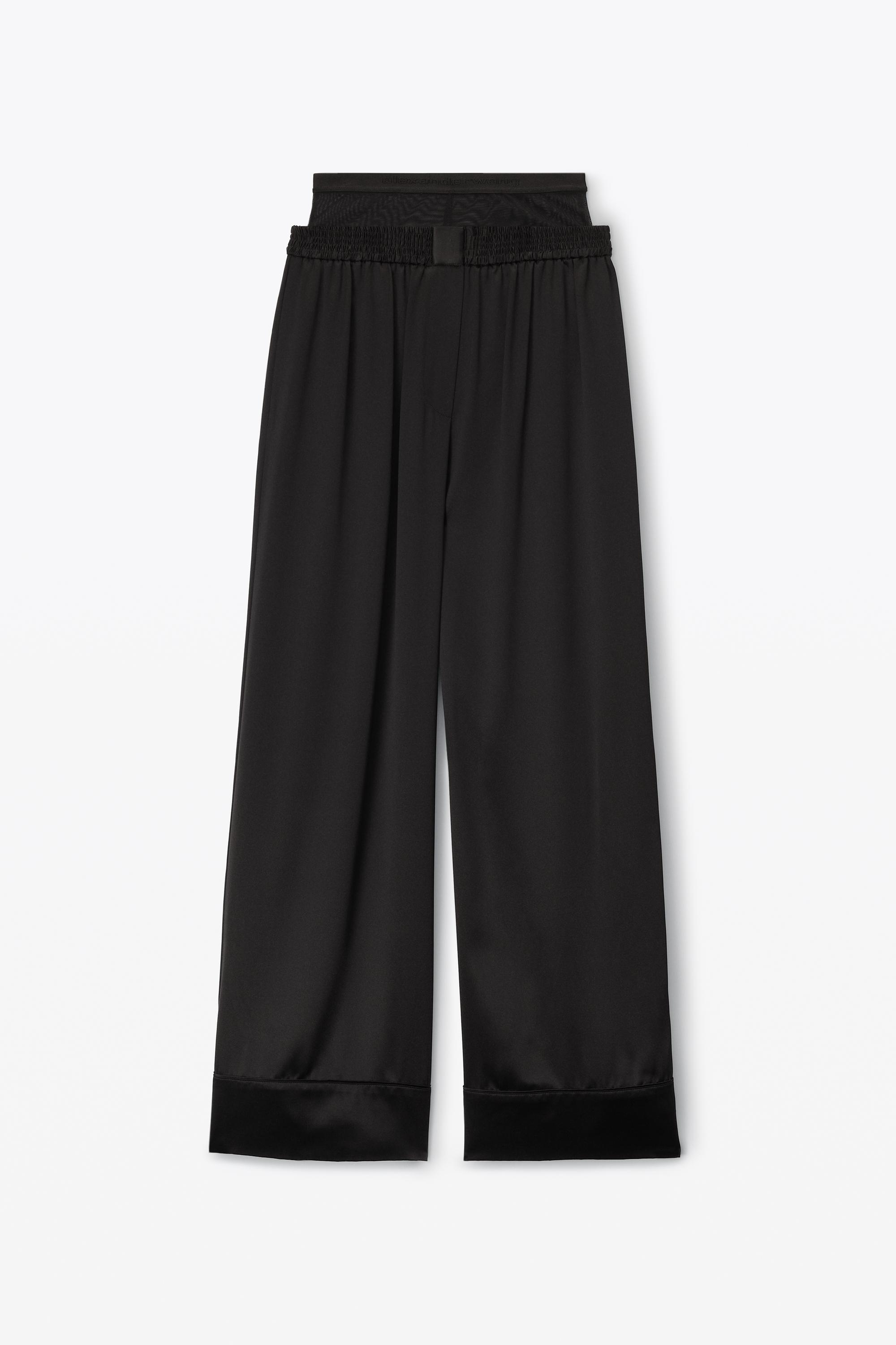 Layered Boxer Pant In Silk Charmeuse Product Image