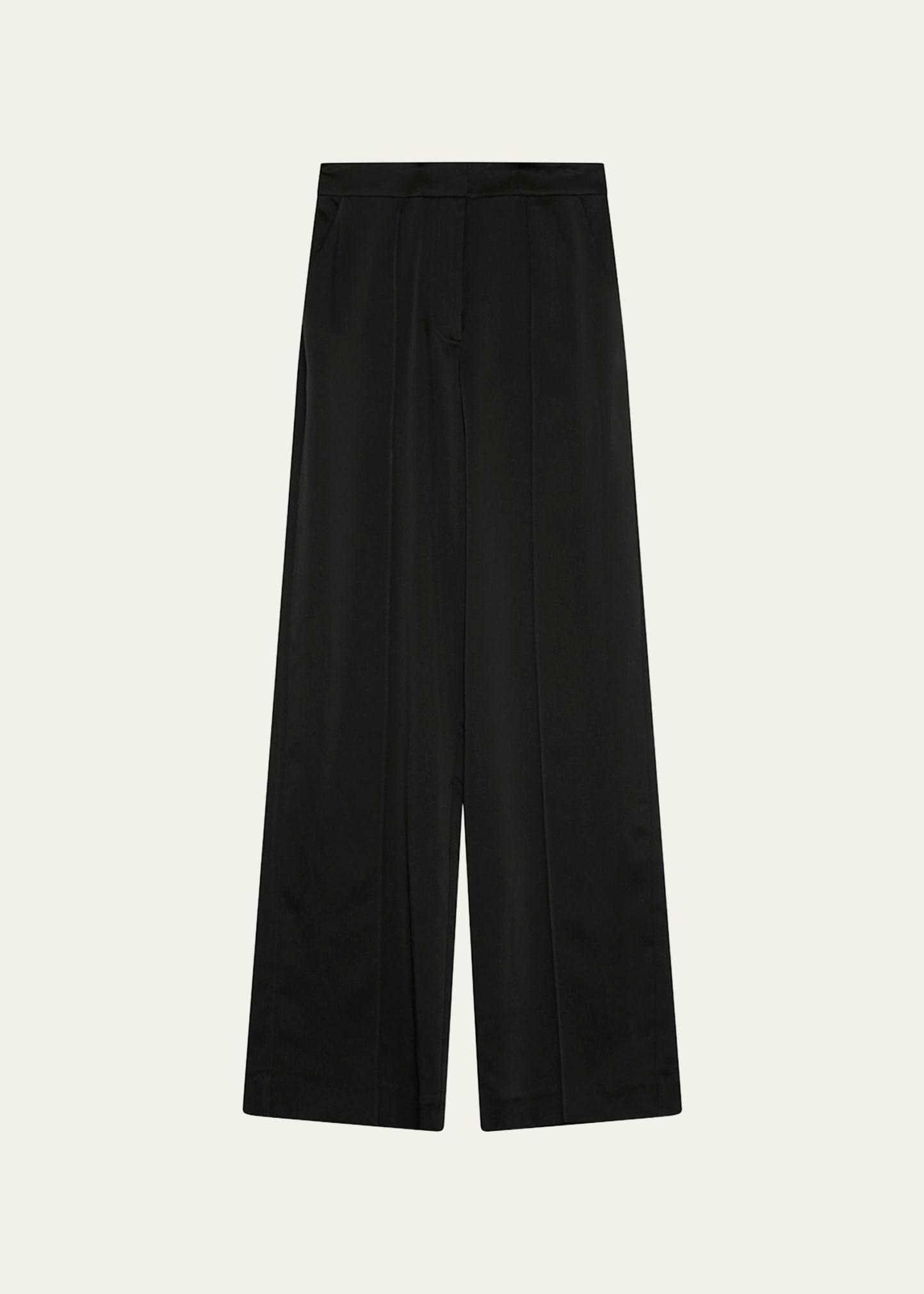 Womens Kyra Wide-Leg Satin Pants Product Image