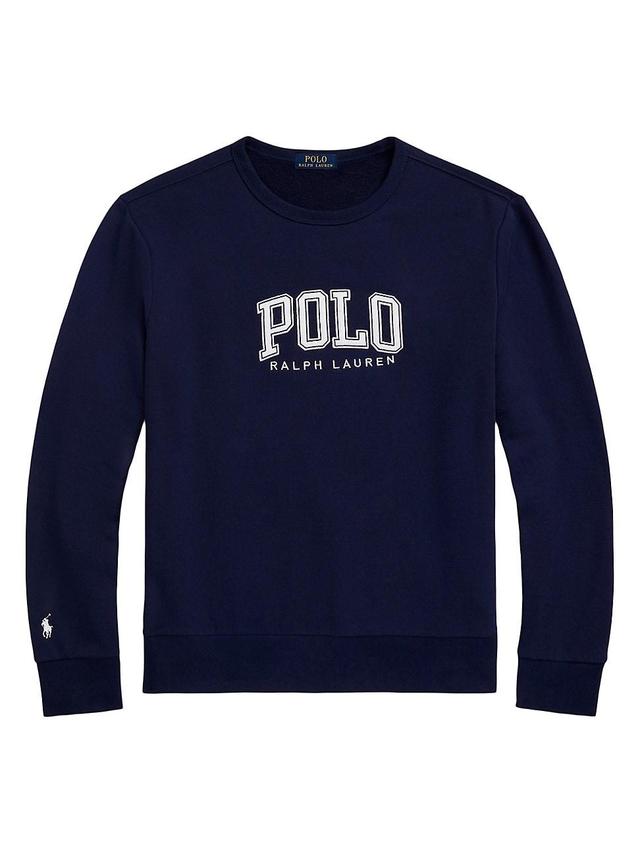 Mens Logo-Embroidered Crewneck Sweatshirt Product Image