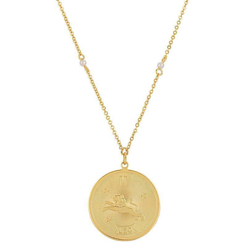 1928 Gold-tone Sagittarius Pendant Necklace, Womens, May Product Image