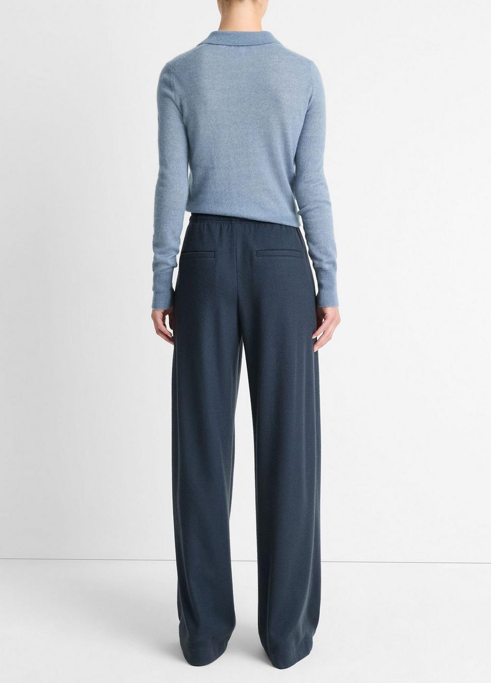 Wool-Blend Drawstring Pull-On Pant Product Image