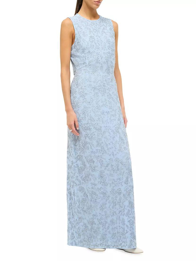 Como Beaded Column Maxi Dress Product Image