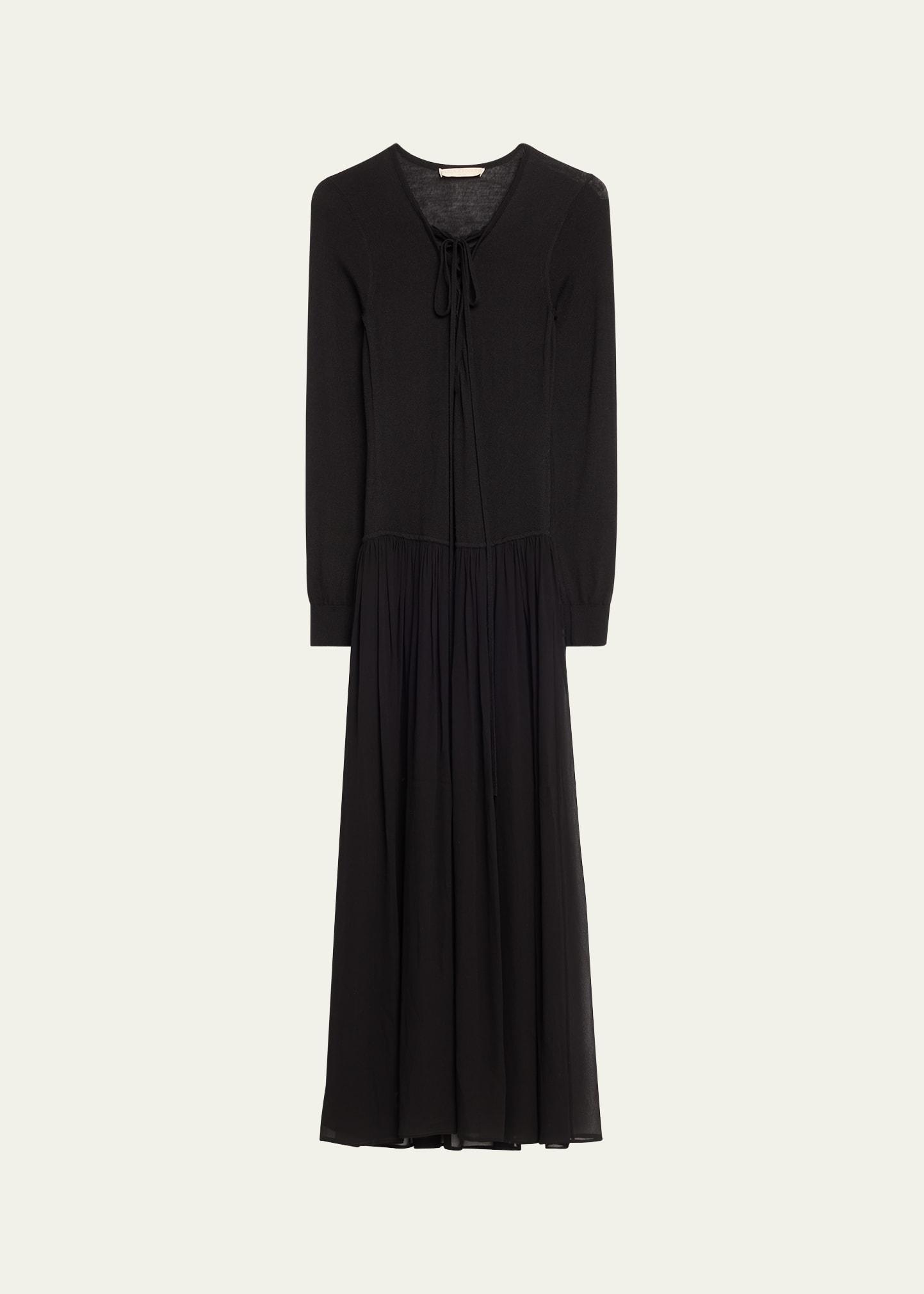 Colette Long-Sleeve Drop Waist Dress Product Image